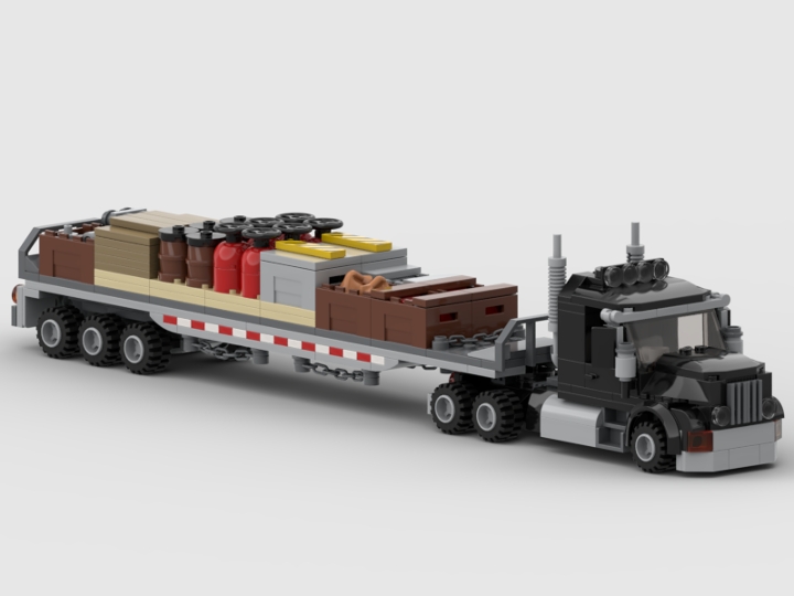 Truck & Flatbed Trailer from BrickLink Studio [BrickLink]