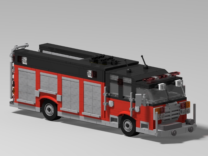 fire truck heavy equipment from BrickLink Studio [BrickLink]