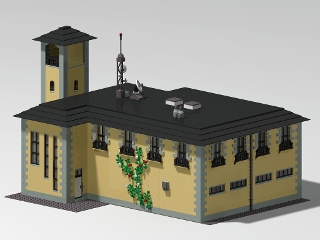 LCFD Fire Station from BrickLink Studio [BrickLink]