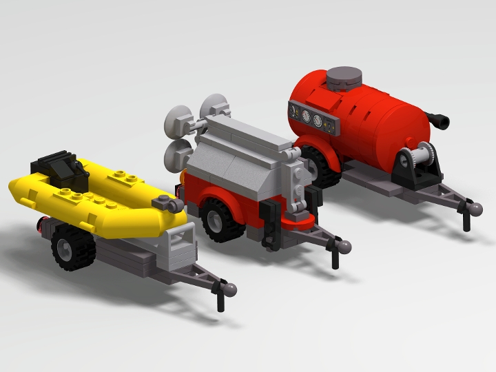 fire rescue trailers from BrickLink Studio [BrickLink]