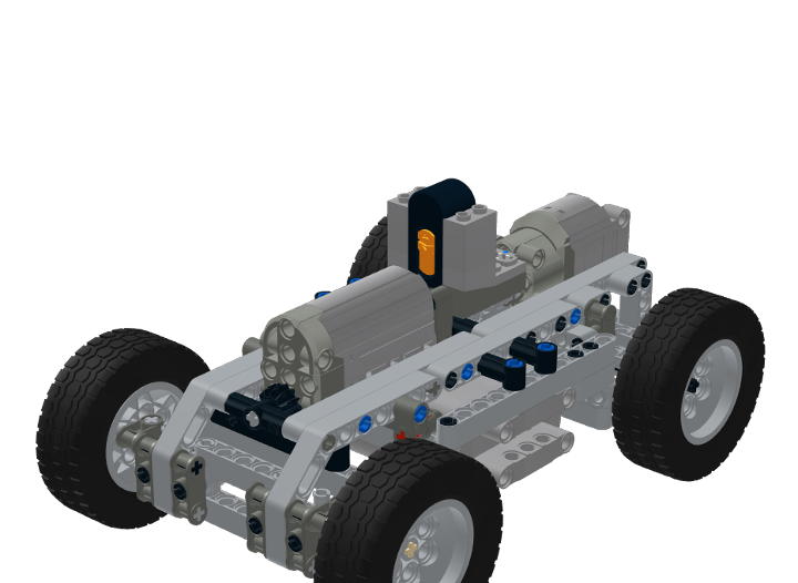 compact & stable RC chassis from BrickLink Studio [BrickLink]