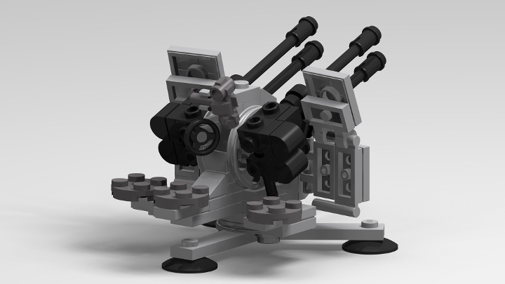 2cm Flak 38 Vierling Gun From Bricklink Studio