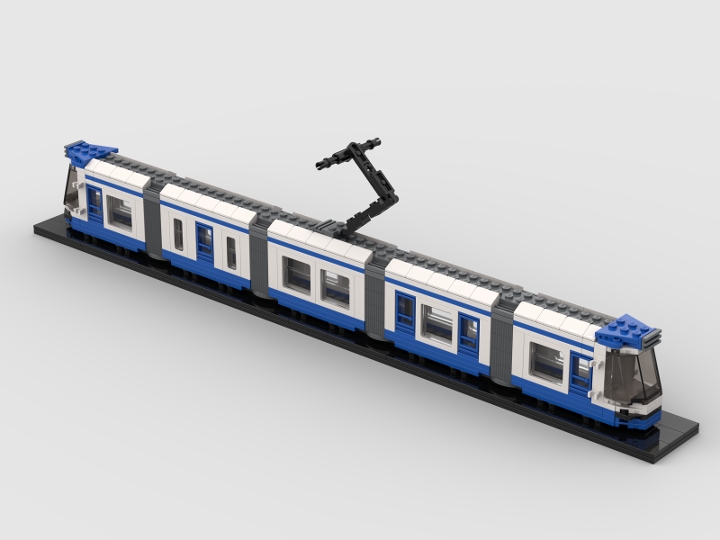 GVB Tram, Amsterdam from BrickLink Studio [BrickLink]