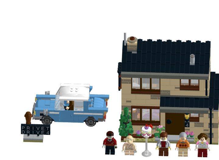 羽狂　天水116 75968 Harry Potter 4 Privet Drive from BrickLink Studio [BrickLink]