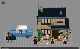 羽狂　天水116 75968 Harry Potter 4 Privet Drive from BrickLink Studio [BrickLink]