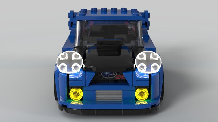 Subaru WRX STI 2003 Speed Champions from BrickLink Studio