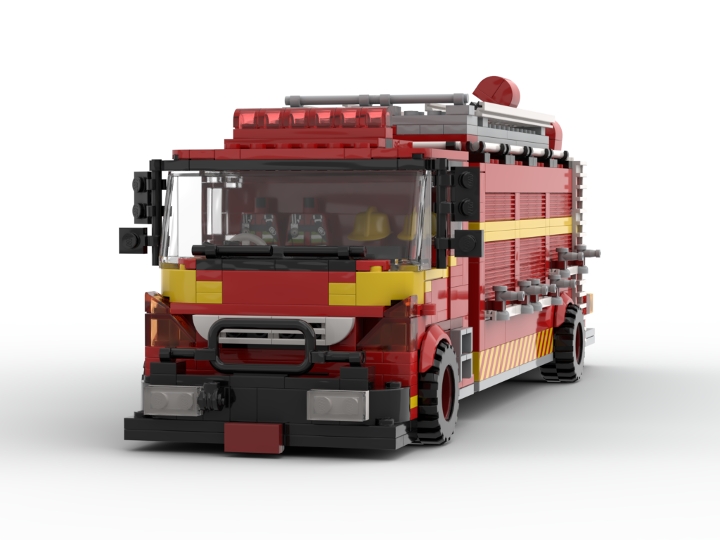 Hino Fire Truck from BrickLink Studio [BrickLink]