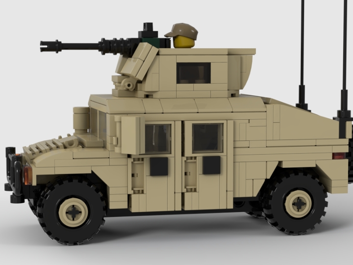 Humvee With Swiveling Top Turret From Bricklink Studio [bricklink]