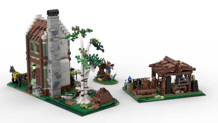 LEGO IDEAS - Medieval Houses - Carpenter and Bakery