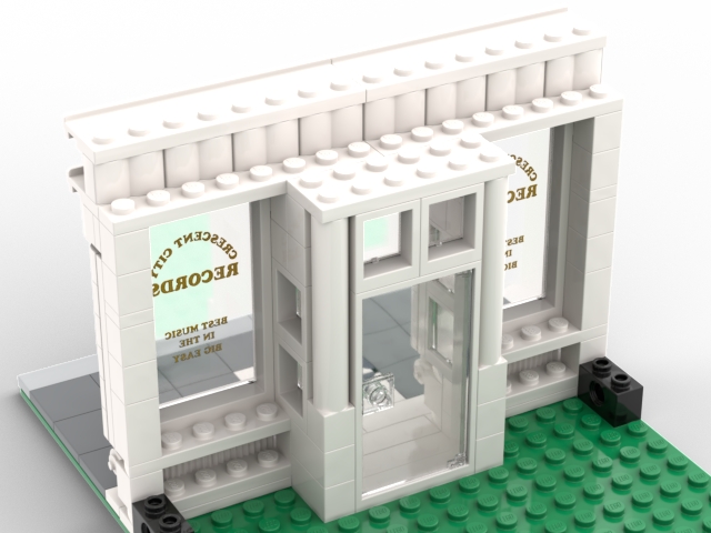 LEGO MOC Storefront Template #1: Crescent City Records by