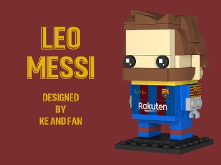Messi (PSG ver.) Brickheadz Instructions