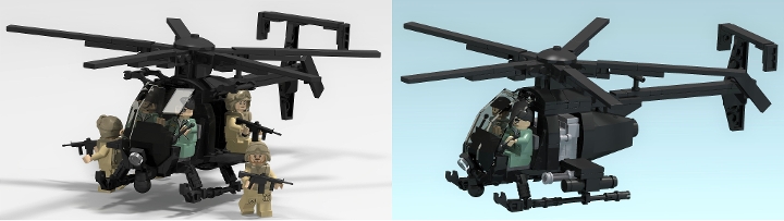 lego little bird helicopter