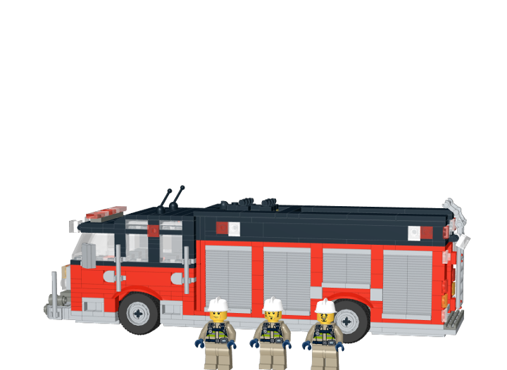 fire truck heavy equipment from BrickLink Studio [BrickLink]