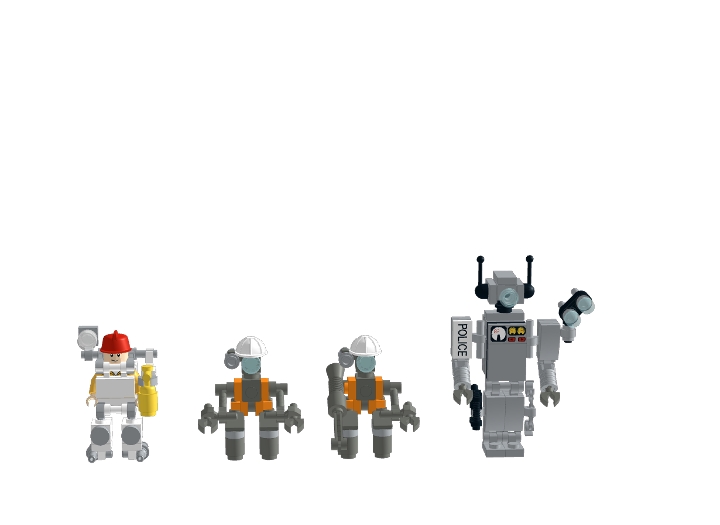 robots and mech from BrickLink Studio [BrickLink]