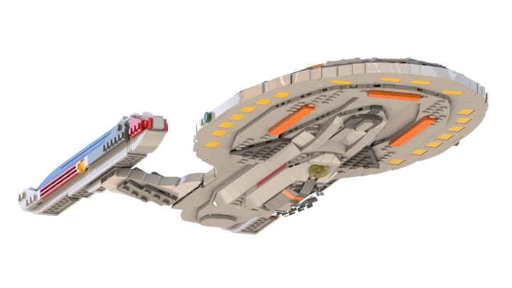 Star Trek Sovereign Class from BrickLink Studio [BrickLink]