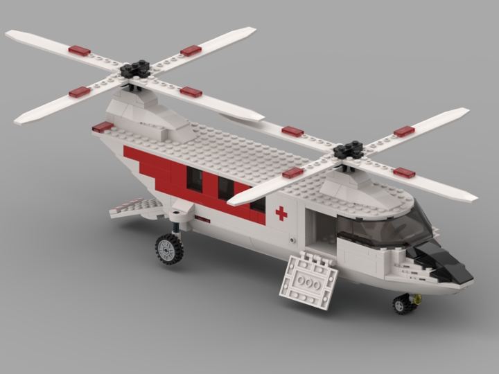 Rescue Helicopter - with Instructions from BrickLink Studio [BrickLink]