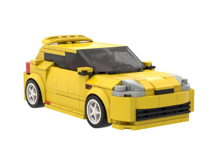 Honda Civic Ek9 Yellow From Bricklink Studio