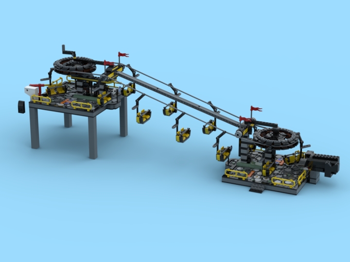 Chair lift - version 02 - GBC from BrickLink Studio [BrickLink]