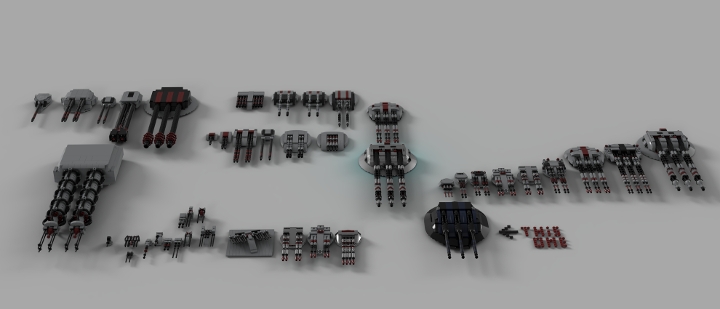 All Turret File Turrets from BrickLink Studio [BrickLink]