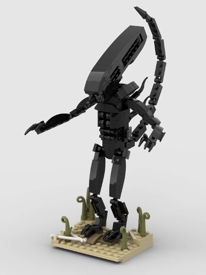 Alien xenomorph from BrickLink Studio [BrickLink]