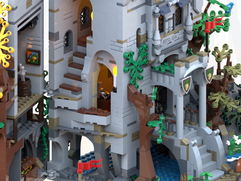 Pegatina personalizada para LEGO 910001 Castle in the Forest 