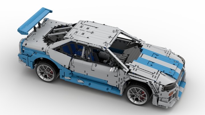 LEGO Nissan Skyline R34 GTR Build Tutorial 