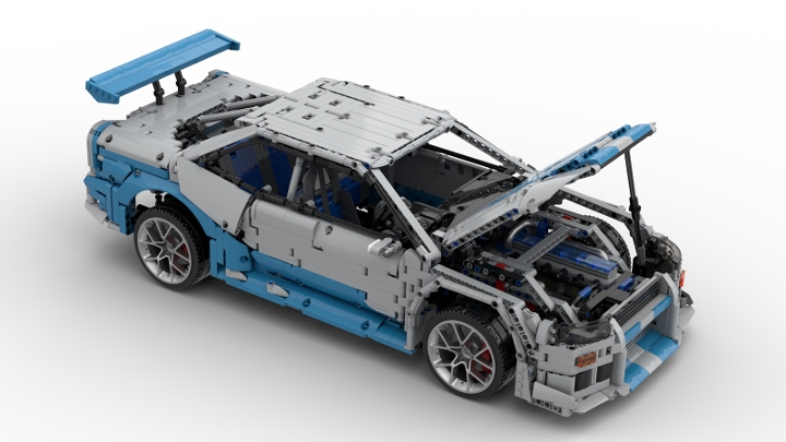 LEGO MOC Nissan R34 Skyline GT-R by KMPMOCS