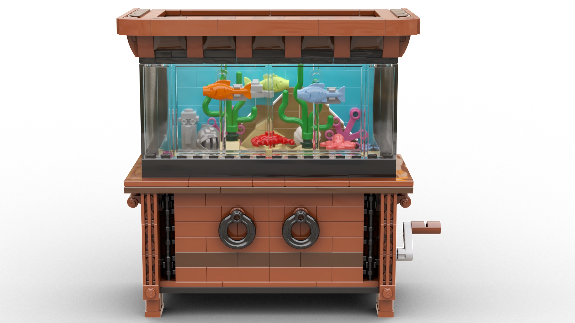 レゴ910015 ブリックリンクClockwork Aquarium 動く水槽 その他 ショッピングクリアランス