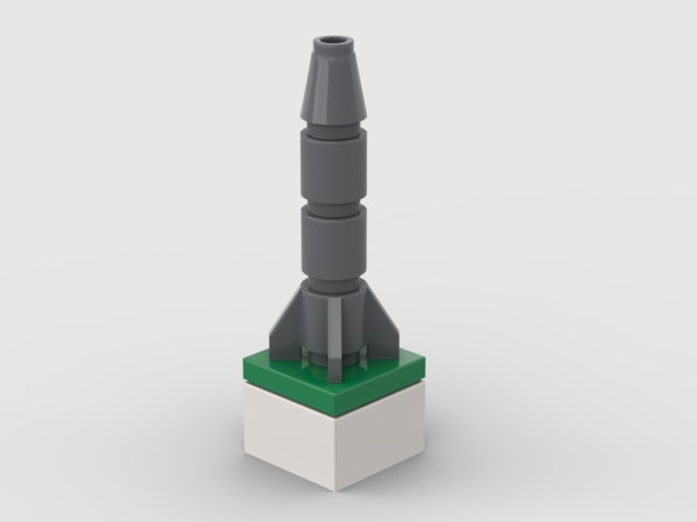 Mini Rocket from BrickLink Studio [BrickLink]