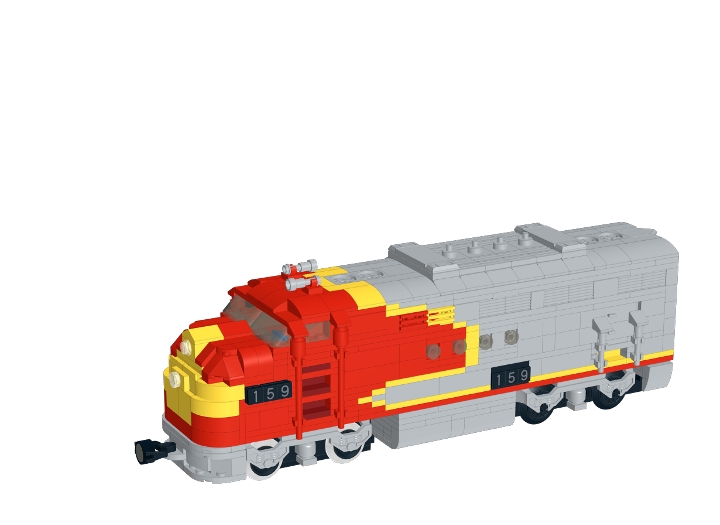 Santa Fe FT buildable and more accurate from BrickLink Studio [BrickLink]