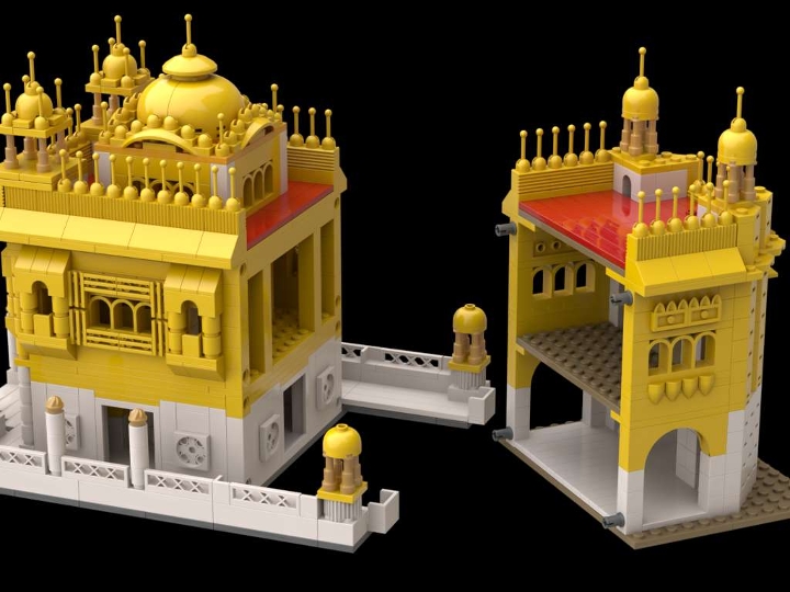 Golden cheap temple lego