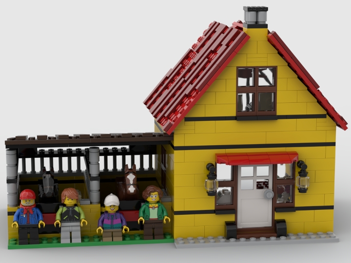 Yellow Creek Stables from BrickLink Studio [BrickLink]
