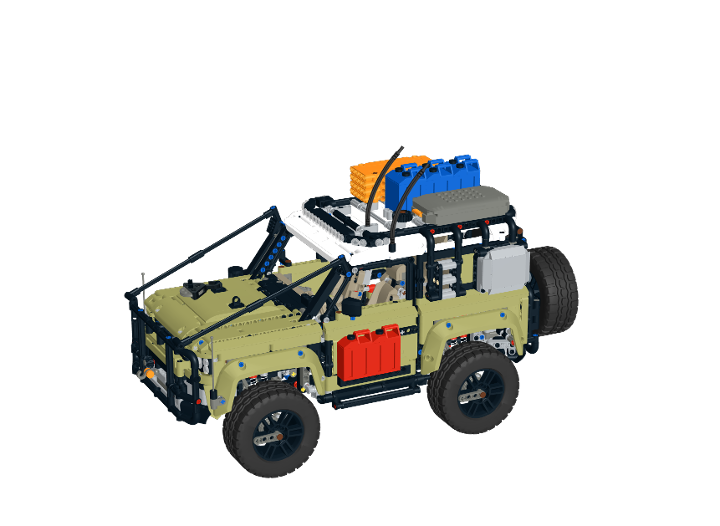 2020 Land Rover Defender 90 from BrickLink Studio [BrickLink]