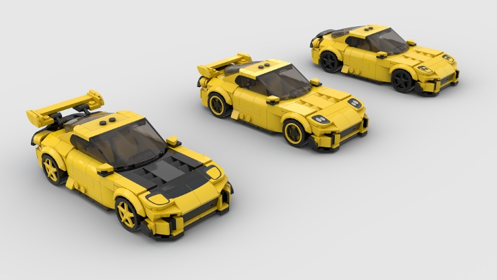 Mazda RX-7 FD3S from Initial D from BrickLink Studio