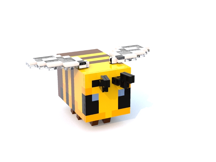 minecraft-bee from BrickLink Studio [BrickLink]