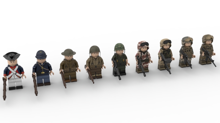 US Army Minifigs from BrickLink Studio