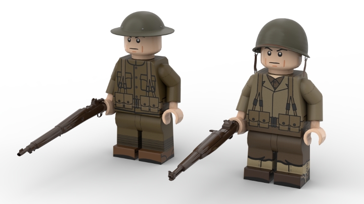 US Army Minifigs from BrickLink Studio