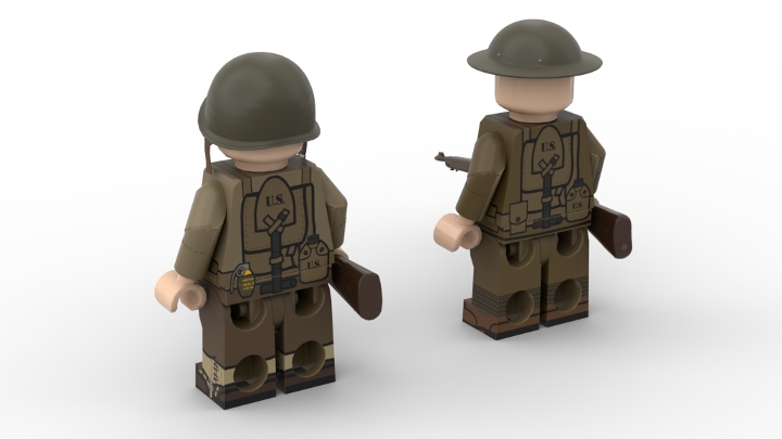 Custom War Figure Made With Genuine LEGO® ww1, Ww2, Medieval, Vietnam. 