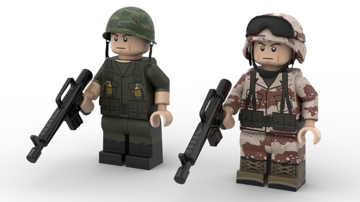 US Army Minifigs from BrickLink Studio