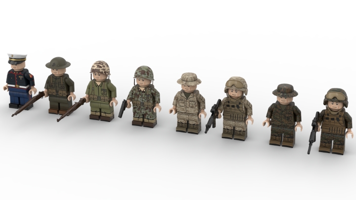 US Army Minifigs from BrickLink Studio