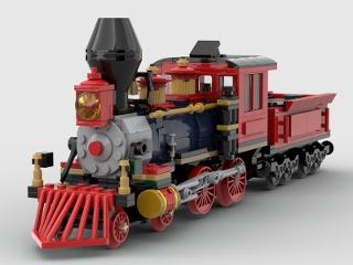 Lego MOC RC Train Steam Locomotive 4-4-0 Jupiter PDF Instructions Only ...