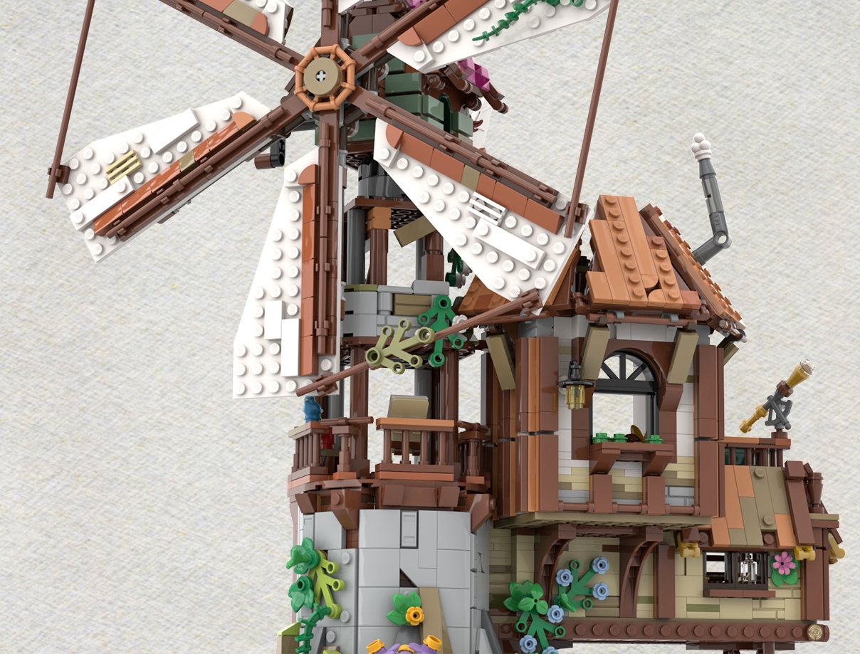 Bricklink #910003 Mountain Windmill レゴ-