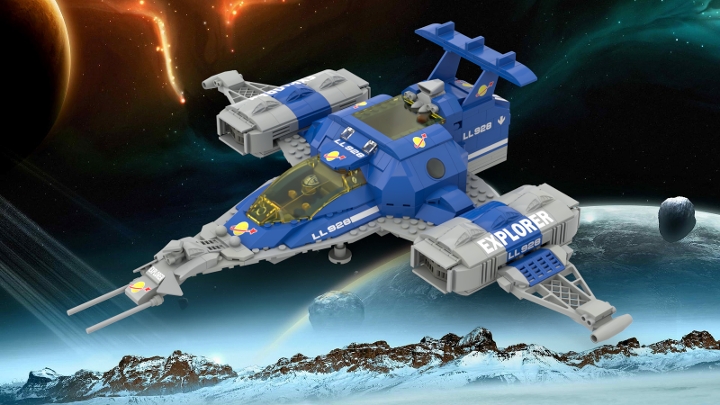 Space Galaxy Explorer LL-928 Facelift from BrickLink Studio [BrickLink]