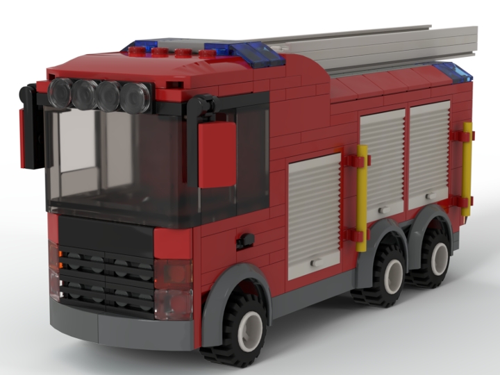 City Fire Truck 3 from BrickLink Studio [BrickLink]