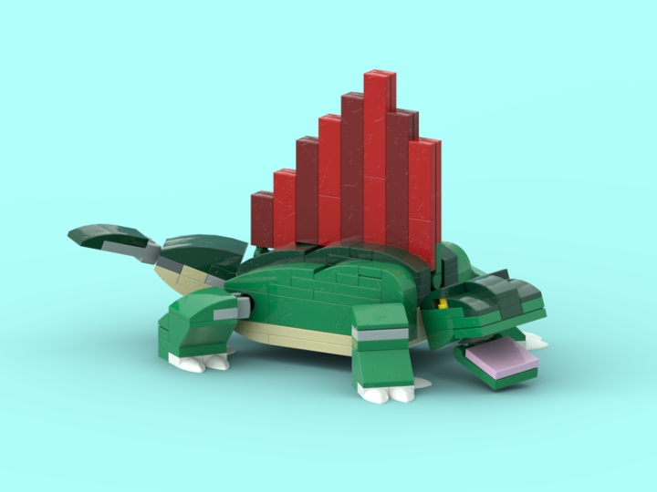 Dimetrodon from BrickLink Studio [BrickLink]