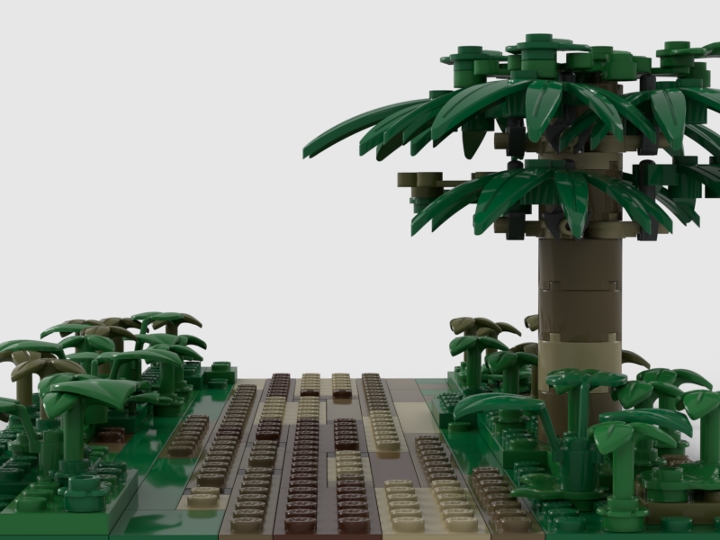 Dirt road diorama from BrickLink Studio [BrickLink]