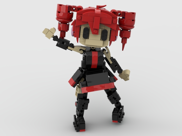 Kasane Teto [重音テト] Movable Figure from BrickLink Studio