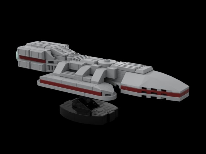 Battlestar Galactica Desk Model from BrickLink Studio [BrickLink]