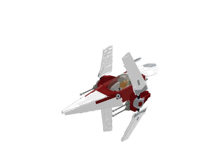 VWing Original designe by Reto Geiger modified from BrickLink Studio [BrickLink]