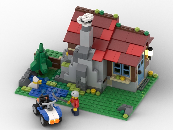 31025 Small Lodge (medium build) from BrickLink Studio [BrickLink]